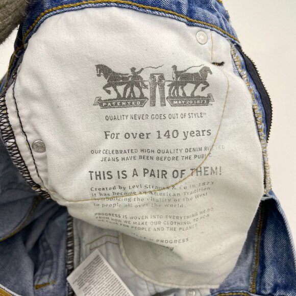 Levi's 505™ Straight Regular Fit Denim Jeans Men's 30x30 - Picture 8 of 15